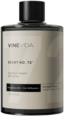 VINEVIDA White Tea Fragrance Oil for Cold Air Diffusers - 16 Fl Oz - Essential Oils for Diffuser Oil Refill & Air Freshener Room Spray