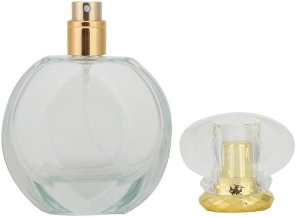 50ML Glass Refillable Perfume Spray Bottle Empty Liquid Perfume Atomizer Dispenser Bottle (round), A615844