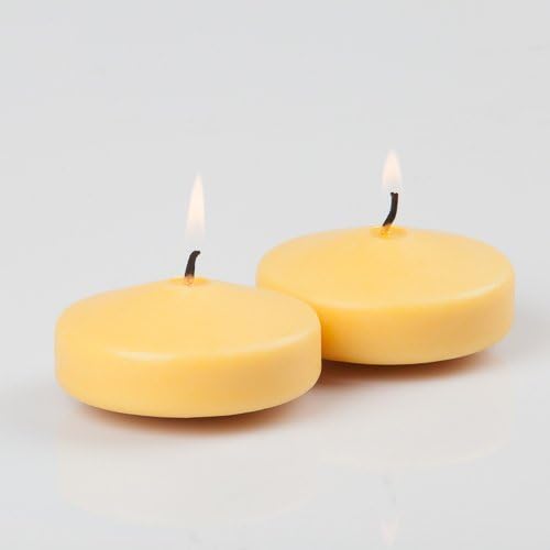 24 Yellow Richland Floating Candles 3"