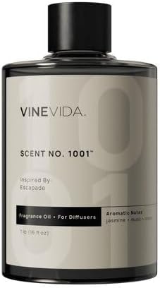 VINEVIDA [16 Fl Oz] Scent NO.1001 Inspired by Escapade Fragrance Oil for Cold Air Diffusers, Aromatic Notes of Jasmine Ocean Musk, Essential Oils for Diffuser Oil Refill & Air Freshener Room Spray