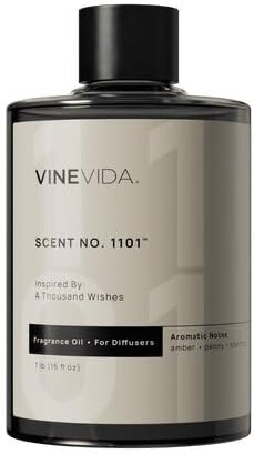 VINEVIDA [16 Fl Oz] Scent NO. 1101 Fragrance Oil for Cold Air Diffusers, Aromatic Notes of Amber Peony Starfruit, Essential Oils for Diffuser Oil Refill & Air Freshener Room Spray