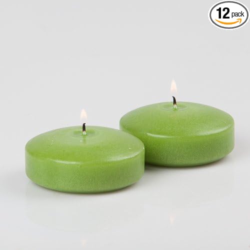 Richland Floating Candles 3" Green Set of 12