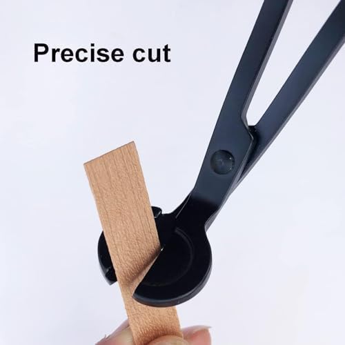 30 Pcs Wooden Candle Wicks with Wick Trimmer Cutter Crackling Candle Wicks kit 5.1 X 0.5 X 0.04 Inch Natural Candle Wood Wicks with Stand Candle Cores for DIY Candle Making Craft
