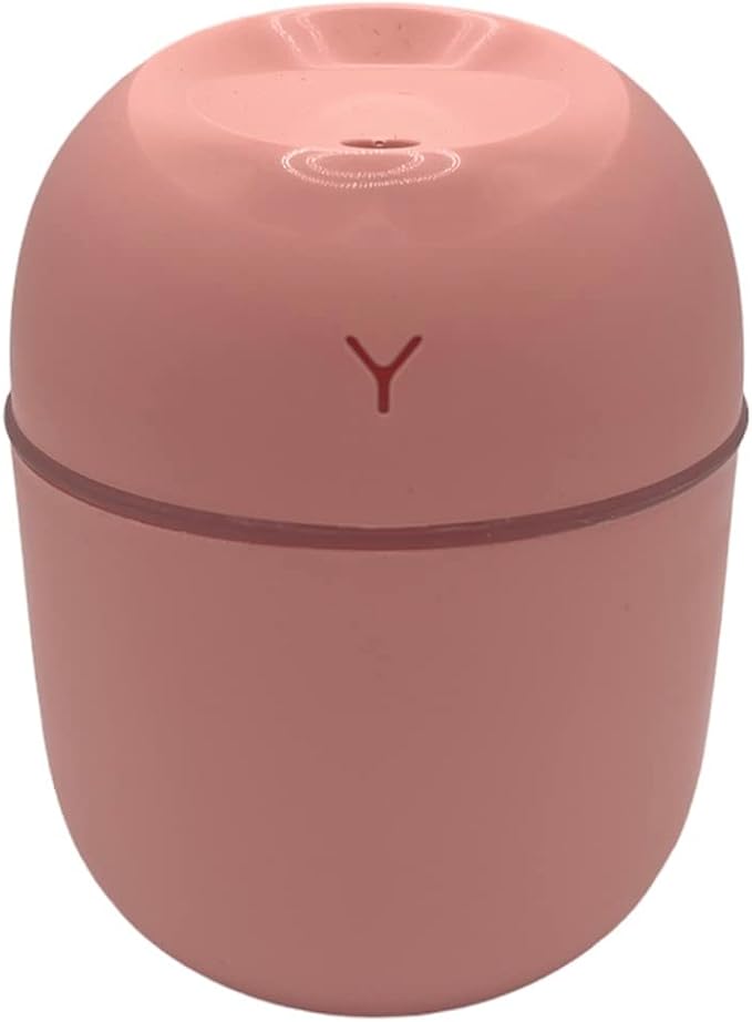 Wild Essentials 220ml Cool Mist Essential Oil Diffuser/Humidifier, Aromatherapy, Nightlight, Portable, USB Power, Auto Off, Room, Office, Car (Pink)