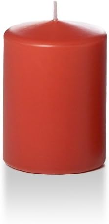 Yummi 3" x 4" Brick Round Pillar Candles - 3 per Pack