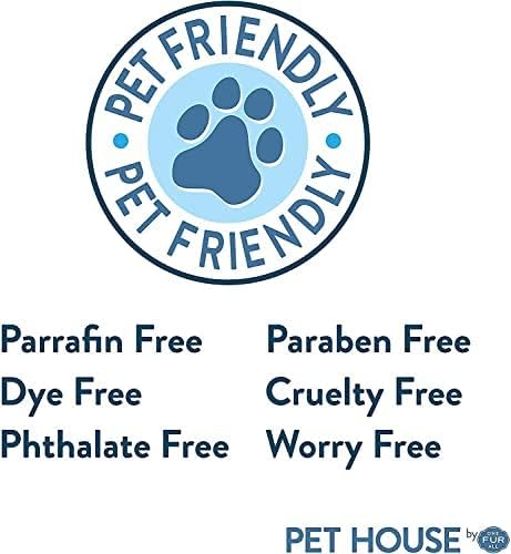Pet House Mini Candles for Pet Odor Made with Natural Soy Wax, Plant Based, Dog and Cat Friendly Scented Candles, Elderberry Jam Pack of 3