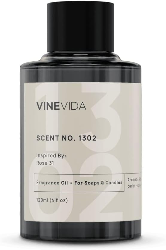 VINEVIDA [4oz] Scent No.1302 Fragrance Oil for Candle & Soap Making - Natural Candle Scents Made in USA