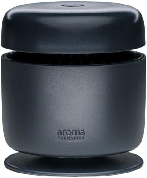 AromaTherapist AromaAmplifier – Portable, Mess-Free Aromatherapy Device for AromaPucks – Long Battery Life, Adjustable Fan Speeds, and Residue-Free Operation (Black)