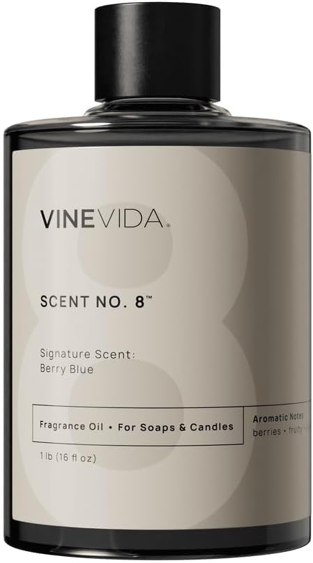 VINEVIDA [16oz] Berry Blue Fragrance Oil for Candle Making Scents Soap Making, Perfume Oils, Soy Candles, Laundry Dryer Balls, Bath Bombs, Reed Diffusers, Linen Spray (ARTS-FOBP-BRY-BLUE-16)