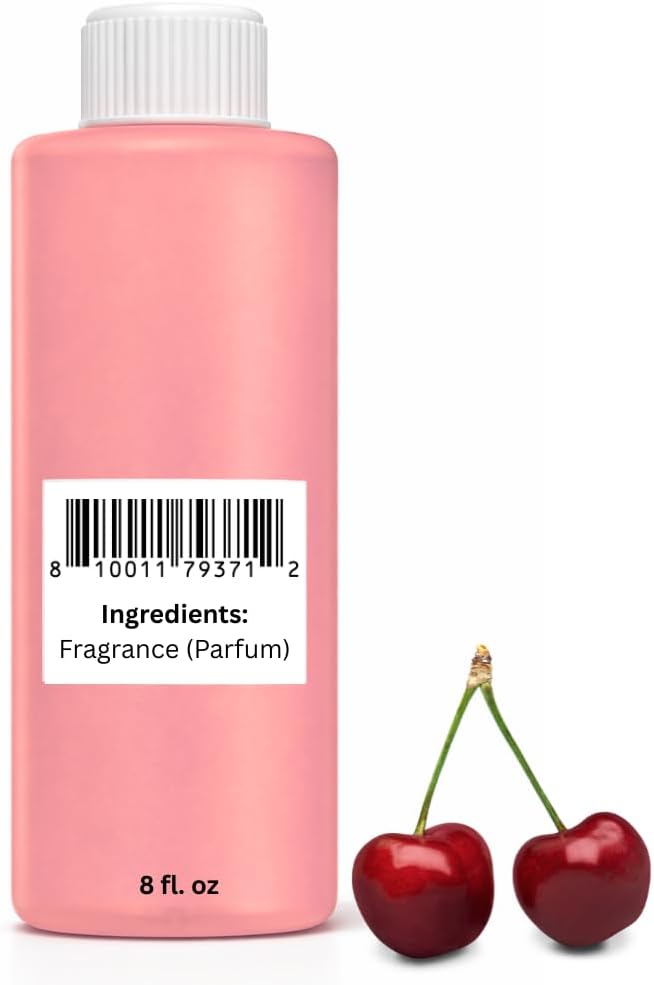 Aroma Depot 8 fl oz Cherry Fragrance Oil for Candles, Soap Making, Wax Melts, Diffusers, Body Oil Blends & Incense (240ml)