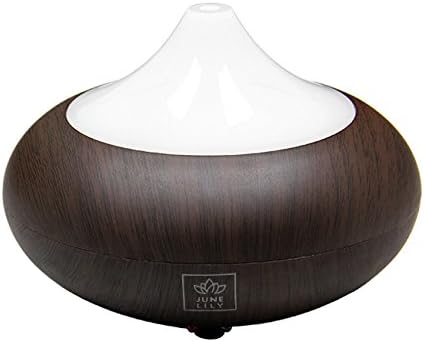 Air Diffuser 02K(BR) Ultrasonic Aromatherapy Diffuser for Essential Oils Air Atomizer, Dark Wood-Grain