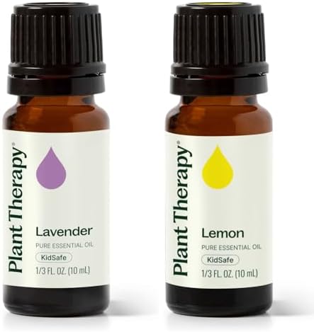 Plant Therapy Lemon & Lavender Essential Oil 100% Pure, Undiluted, Natural Aromatherapy 10 mL (1/3 oz)