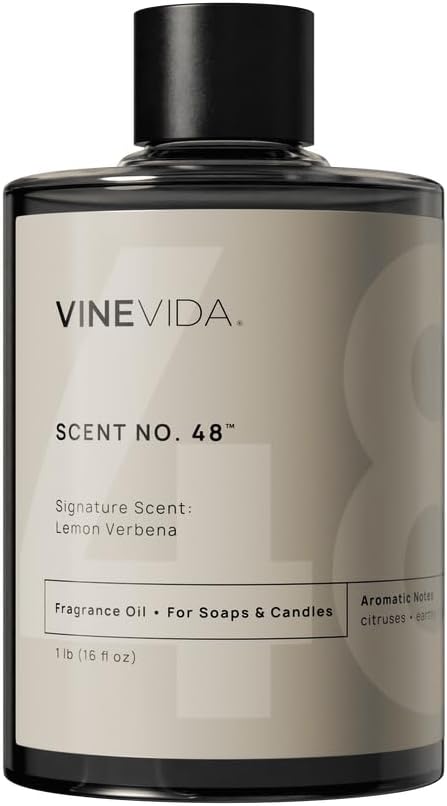 VINEVIDA [16oz] Lemon Verbena Fragrance Oil for Candle Making and Soap Making - Premium Candle Scents for Soy Candles