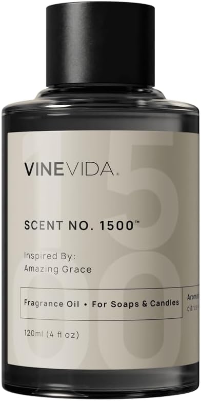 VINEVIDA Amazing Grace by Philosophy Fragrance Oil for Candle Making Scents Soap Making, Oils for Soy Wax, Bath Bombs, Linen Spray Air Freshener, Laundry Freshies 4 Fl Oz (Pack of 1)