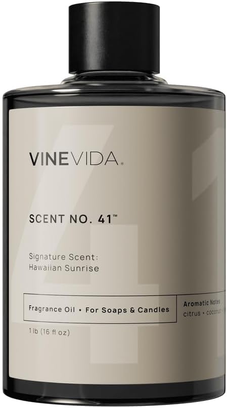 VINEVIDA Hawaiian Sunrise Fragrance Oil - 16oz, Natural, Made in USA - Scents for Candle & Soap Making