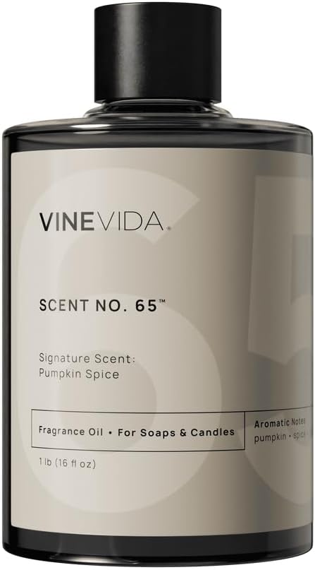 VINEVIDA [16oz] Pumpkin Spice Fragrance Oil for Candle Making and Soap Making - Premium Candle Scents for Soy Candles