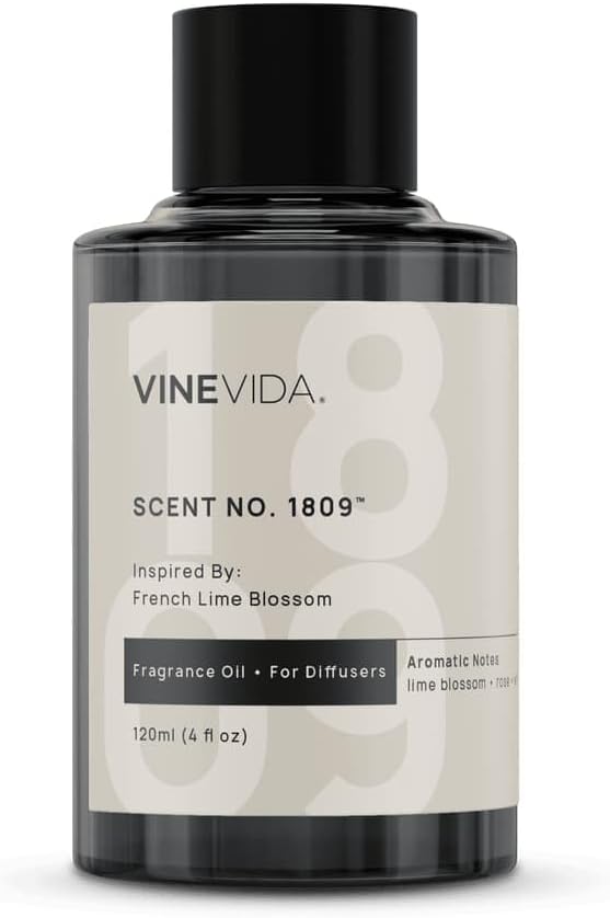 VINEVIDA [4 Oz] Inspired by: French Lime Blossom; Diffuser Oil Refill | Premium Scent Diffuser Oil for Home | Non-Toxic Fragrance