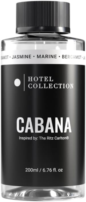 Hotel Collection Diffuser Oil - Cabana - Aromatherapy Essential Fragrance Oil - Marine, Bergamot & Jasmine - 200ML 6.7 Fl oz