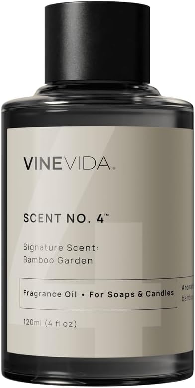 VINEVIDA [4oz] Bamboo Garden - Fragrance Oil for Candle Making and Soap Making - Premium Candle Scents for Soy Candles