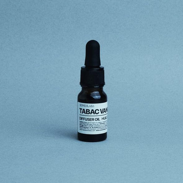sesneslabs Tabac Vanille Diffuser Oil, Niche Fall/Winter Scent, Tobacco Leaf, Vanilla, Spices, Musk Essential Oils Blend for Ultrasonic Diffuser (.33 oz/10 ml)