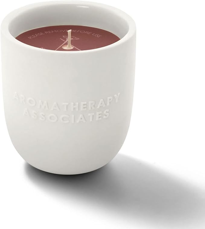 Aromatherapy Associates Rose Candle. Hand Poured Vegan Wax to Enrich and Uplift. Crafted with Damask Rose and Geranium Essential Oils. 40 Hour Burn Time (7.05 oz)