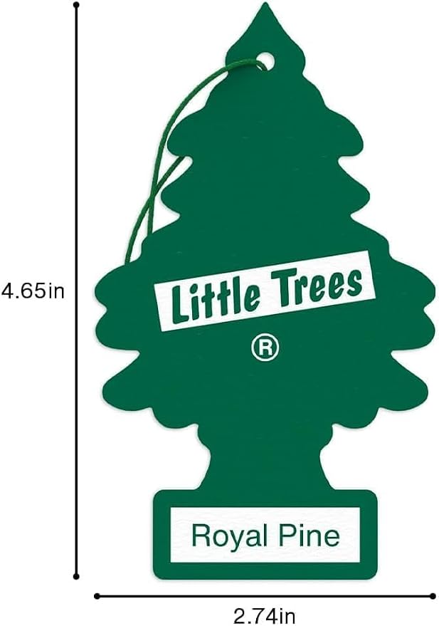 LITTLE TREES Car Air Freshener | Hanging Paper Tree for Home or Car | Royal Pine | 3 Pack