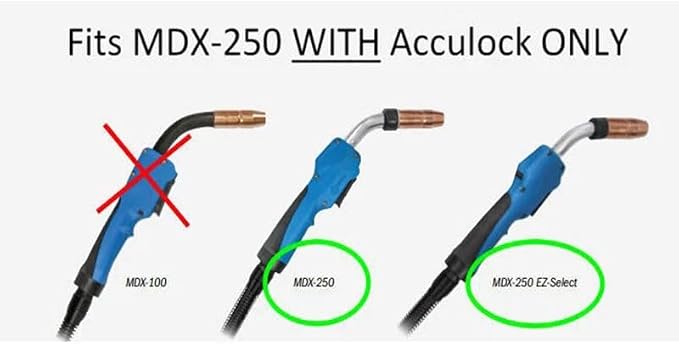 Nozzle N-M5800C 5/8" ID Flush AccuLock MDX fits Mliier MDX-250 EZ-Select Acculock MIG Welding Guns part 5PK