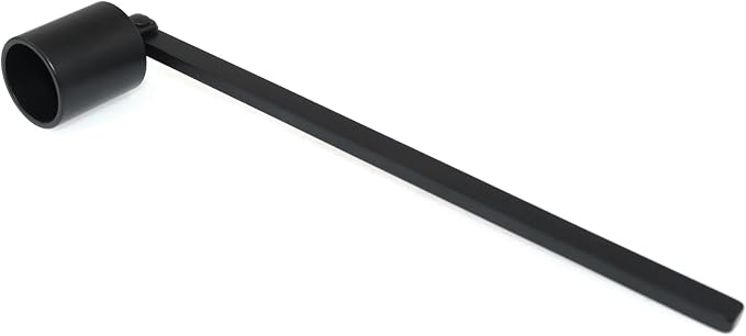 Stainless Steel Cylindrical Candle Snuffer Aromatherapy Extinguishing Tool with Long Handle 16cm for Altars Fireplaces Wedding Churches Candle Extinguishing Cover Black