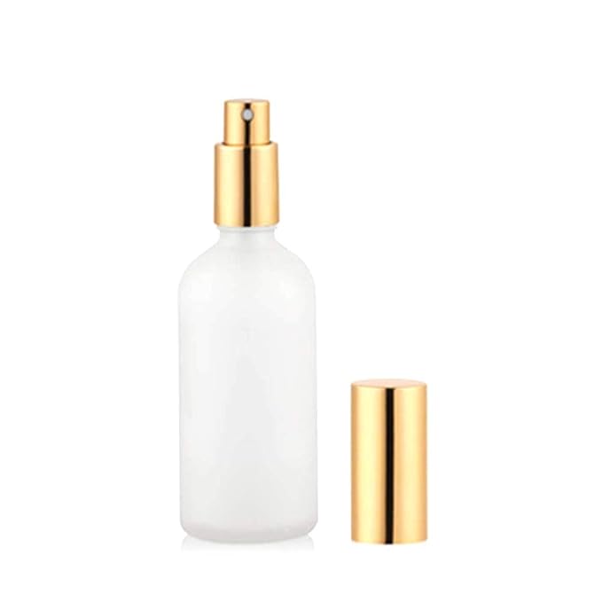 Glass Spray Bottles 6 Pack - Perfume Atomizer Fine Mist for Essential Oils - Frosted Portable Travel Sprayers (30ml/1oz)