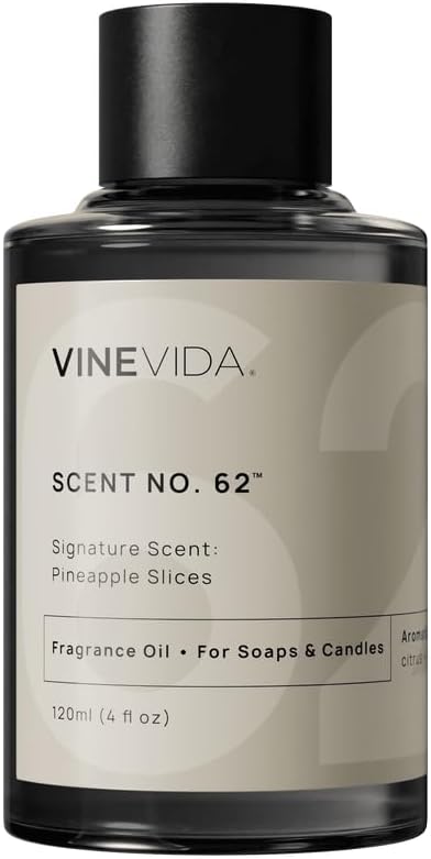 VINEVIDA Pineapple Slices Fragrance Oil - Natural Scents for Candle & Soap Making - 4oz, Made in USA