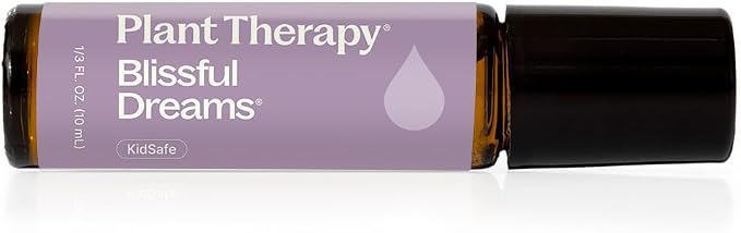 Plant Therapy Blissful Dreams Essential Oil Blend, Relaxation While Supporting Quality Rest, Grounding & Soothing, Bedtime Aroma, 10 mL (1/3 oz) 100% Pure, Pre-Diluted Roll On, Natural Aromatherapy