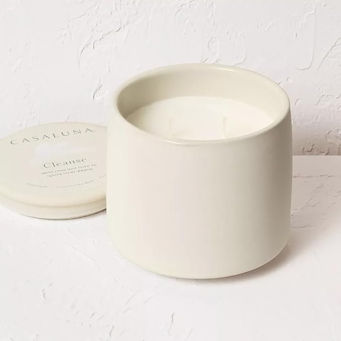 Casalunas 2 Wick Lidded Jar Candle (15oz, Cleanse)
