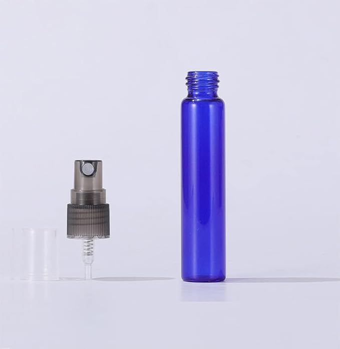 20 Pack Set 10ML Protable Refill Bulk Atomizer Spray Travel Perfume Bottle Hydrating Empty Bottle (Blue)