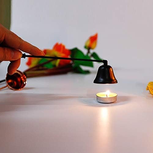 Candle Snuffer, Stainless Steel Wick Flame Extinguisher Elegant Candle Accessory for Candle Lovers - Black