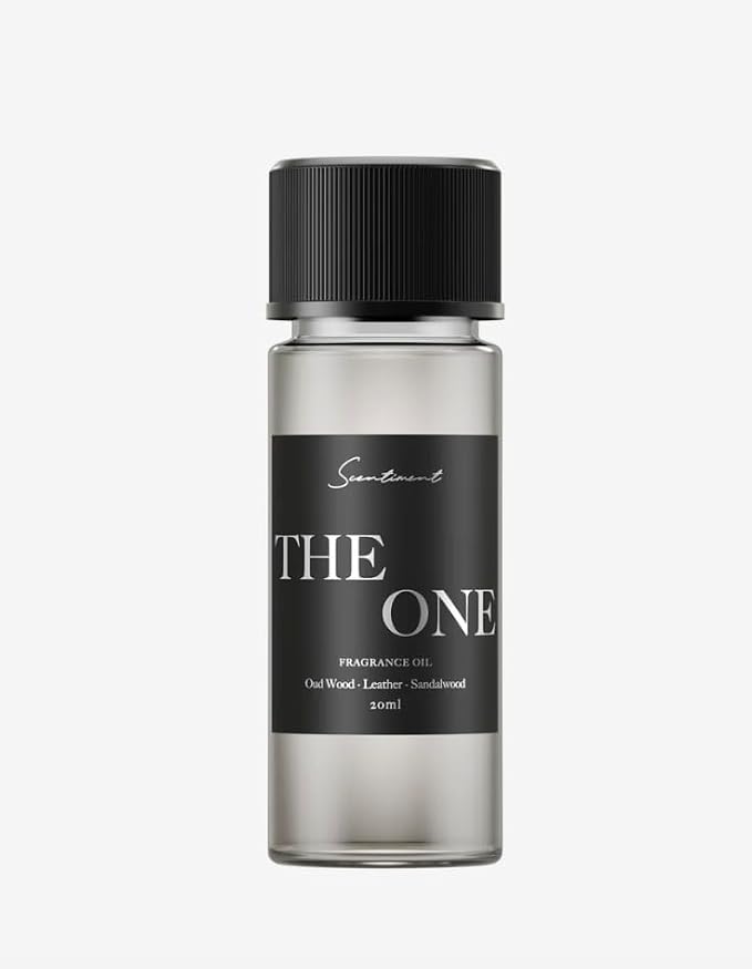 Scentiment The One Diffuser Oil - Premium Hotel Scent with Notes of Cardamom, Leather, Lemon with Cinnamon & Sandalwood Home Scent, Hotel Fragrance Oil Diffuser Refill - 0.68 fl oz (20 mL)