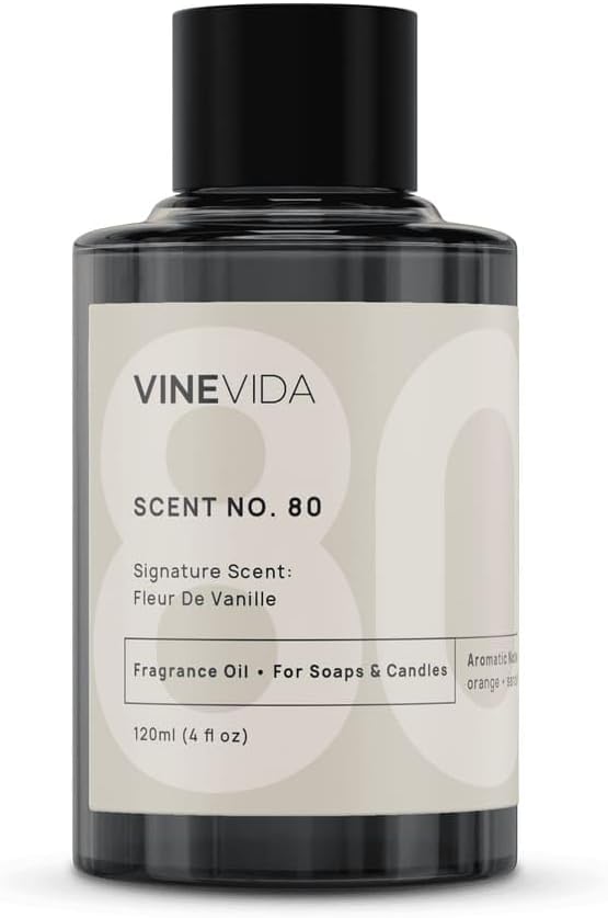 VINEVIDA [4oz] Scent No.80 Fragrance Oil for Candle & Soap Making - Natural Candle Scents Made in USA