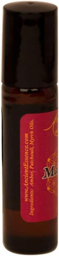 Ancient Essence Maharaja Roll On Essential Oil a Delicate Patchouli Blended with Myrrh and Amber Adorn Yourself with Confidence Self Care Luxury (1/3 FL OZ)