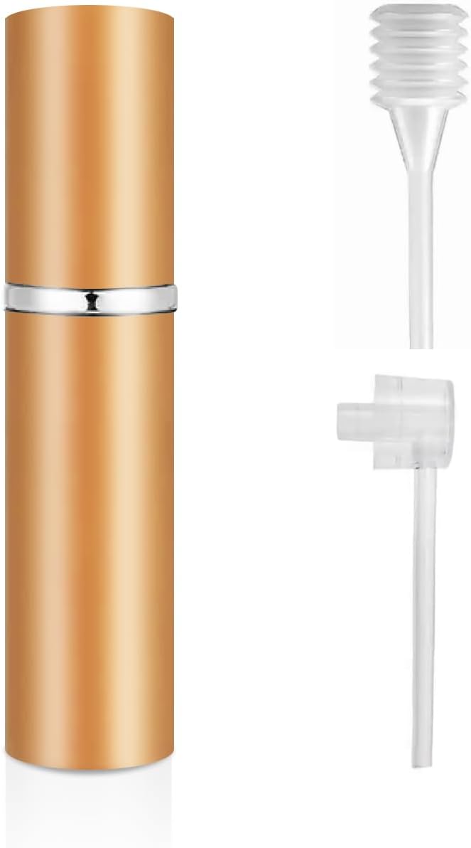 5ML Perfume Travel Spray Bottle(1 PC), Perfume Atomiser Refillable, Portable for Travel Holiday, Outdoor Activities and Business (golden)