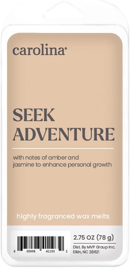 Carolina Seek Adventure Scented Wellness Wax Melts, Wax Melt Warmer Cubes, Long Lasting Scented Wax Warmer Cubes, 4 Pack, 6 Cubes Each - Made in The USA