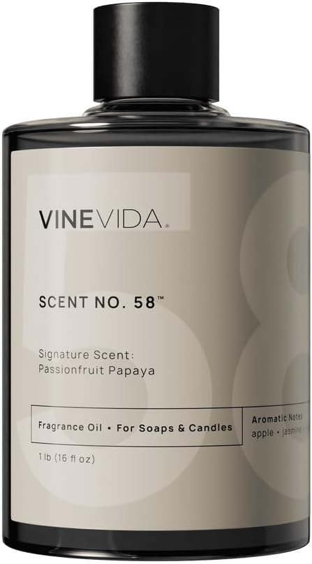 VINEVIDA [16oz] Passionfruit Papaya Fragrance Oil for Candle Making and Soap Making - Premium Candle Scents for Soy Candles