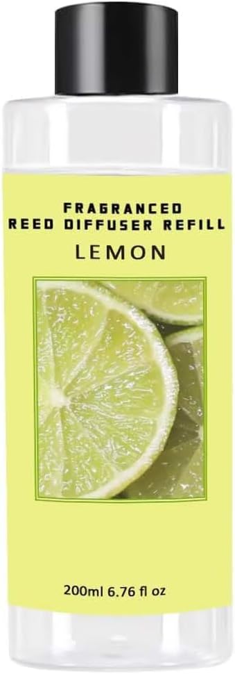 Scent Diffuser Oil Refill | 6.76 fl oz(200ml) Home Fragrance Defusers | Scented Aroma Essential Oil Reed Diffuser Lemon 200ml