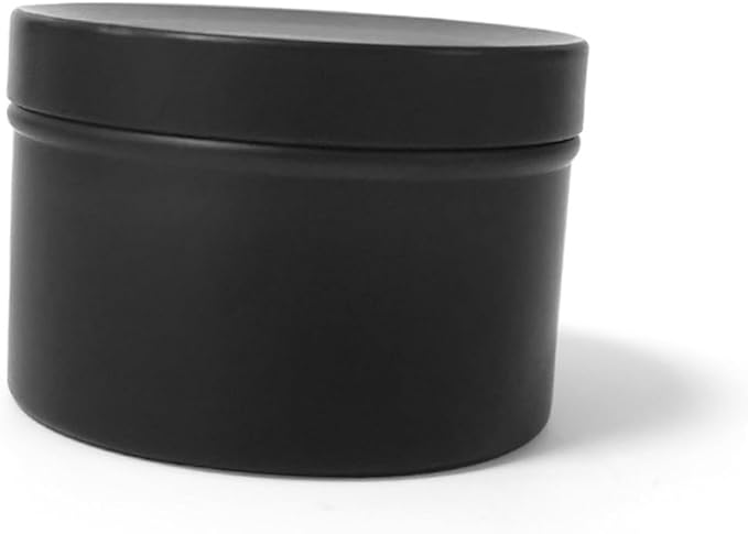 CORHAD 4pcs Aluminum Candle Jars for Candle Making Black Scented Containers Practical Storage for Solid and Liquid for Home Decor and Parties