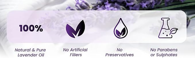 Lavender Essential Oil – 10ml Pure and Natural Diffuser Oil for Aromatherapy Diffuser, Humidifier, Massage – Undiluted, No Fillers (Lavender)