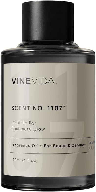 VINEVIDA [4oz] Cashmere Glow Fragrance Oil for Candle & Soap Making - USA Made Candle & Soap Scents