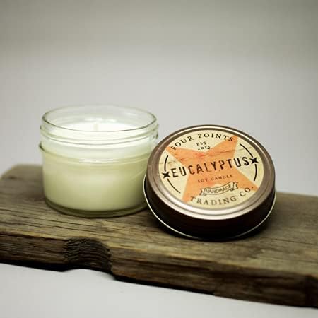 Eucalyptus 4 Oz Scented Soy Aromatherapy Candle w/Jar