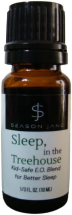 Season Jane-Sleep in the Treehouse 10ml (1/3 oz). Kid Safe Essential Oil Blend for Better Sleep. Herbal Fresh & Earthy Scent. Made in USA.