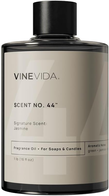 VINEVIDA Jasmine Fragrance Oil - 16oz, Natural, USA Made - Scents for Candle & Soap Making