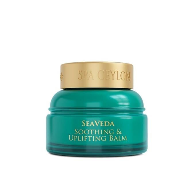 SPA CEYLON SeaVeda Soothing & Uplifting Balm – Citrus, Spearmint & Patchouli Essential Oil Balm, Natural, Vegetarian, Ayurveda, Silicone & Paraben Free, 25g