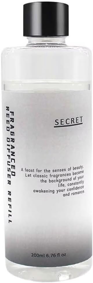 Scent Diffuser Oil Refill | 6.76 fl oz(200ml) Home Fragrance Defusers | Scented Aroma Essential Oil Reed Diffuser Secret 200ml