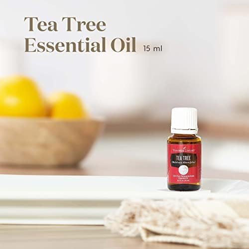 Young Living Tea Tree Essential Oil | 15 ml |Skin & Hair Support | Refreshing Aroma for Diffusion & Topical Use | Enhances Healthy-Looking Skin | Versatile for Wellness & Home Care
